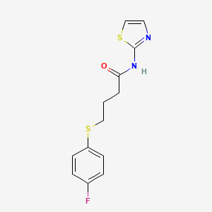 4-((4-fluorophenyl)thio)-N-(thiazol-2-yl)butanamide