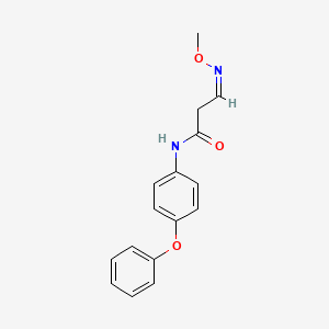 molecular formula C16H16N2O3 B2635236 3-(甲氧基亚氨基)-N-(4-苯氧基苯基)丙酰胺 CAS No. 477851-48-2