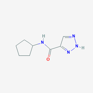 molecular formula C8H12N4O B2635239 N-cyclopentyl-1H-1,2,3-triazole-5-carboxamide CAS No. 1341812-54-1