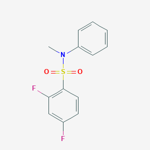 molecular formula C13H11F2NO2S B263524 2,4-difluoro-N-methyl-N-phenylbenzenesulfonamide 