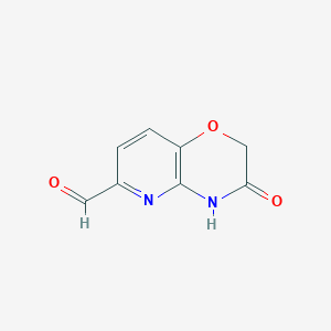 B2635248 3-Oxo-3,4-dihydro-2H-pyrido[3,2-b][1,4]oxazine-6-carbaldehyde CAS No. 443956-11-4