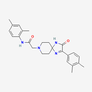 N-(2,4-dimethylphenyl)-2-(2-(3,4-dimethylphenyl)-3-oxo-1,4,8-triazaspiro[4.5]dec-1-en-8-yl)acetamide