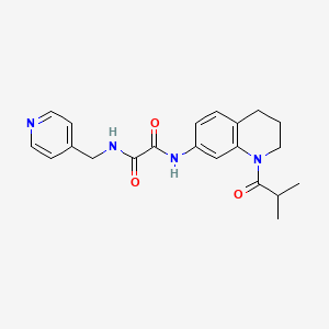 N1-(1-isobutyryl-1,2,3,4-tetrahydroquinolin-7-yl)-N2-(pyridin-4-ylmethyl)oxalamide