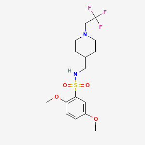 2,5-Dimethoxy-N-[[1-(2,2,2-trifluoroethyl)piperidin-4-yl]methyl]benzenesulfonamide