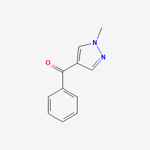 molecular formula C11H10N2O B2635280 4-Benzoyl-1-methyl-1H-pyrazole CAS No. 92525-13-8