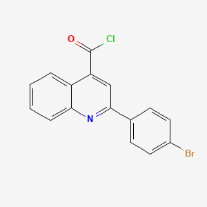 molecular formula C16H9BrClNO B2635282 2-(4-Bromophenyl)quinoline-4-carbonyl chloride CAS No. 103914-53-0