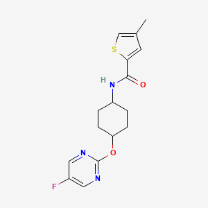 N-((1r,4r)-4-((5-fluoropyrimidin-2-yl)oxy)cyclohexyl)-4-methylthiophene-2-carboxamide