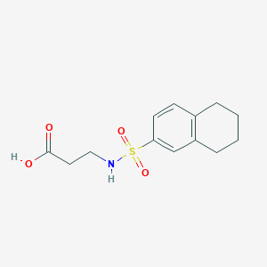 molecular formula C13H17NO4S B2635286 3-(5,6,7,8-四氢萘-2-磺酰胺基)丙酸 CAS No. 790681-74-2