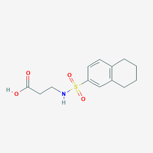 3-(5,6,7,8-Tetrahydronaphthalene-2-sulfonamido)propanoic acid