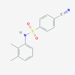 molecular formula C15H14N2O2S B263529 4-cyano-N-(2,3-dimethylphenyl)benzenesulfonamide 