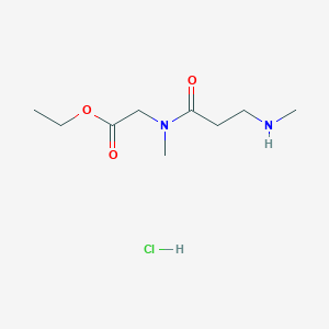 Ethyl 2-[methyl-[3-(methylamino)propanoyl]amino]acetate;hydrochloride