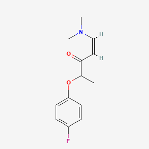 molecular formula C13H16FNO2 B2635297 (1Z)-1-(dimethylamino)-4-(4-fluorophenoxy)pent-1-en-3-one CAS No. 1164512-49-5