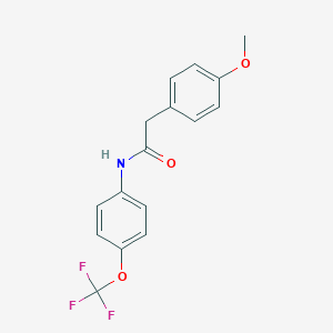 molecular formula C16H14F3NO3 B263530 2-(4-methoxyphenyl)-N-[4-(trifluoromethoxy)phenyl]acetamide 