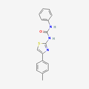 molecular formula C17H15N3OS B2635306 N-[4-(4-甲基苯基)-1,3-噻唑-2-基]-N'-苯基脲 CAS No. 121829-01-4