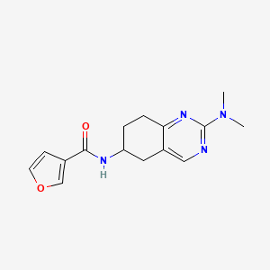 N-[2-(dimethylamino)-5,6,7,8-tetrahydroquinazolin-6-yl]furan-3-carboxamide