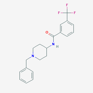 molecular formula C20H21F3N2O B263532 N-(1-benzylpiperidin-4-yl)-3-(trifluoromethyl)benzamide 