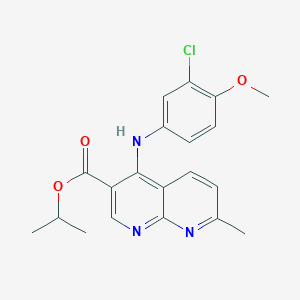 molecular formula C20H20ClN3O3 B2635335 N-(3,4-二甲氧基苯基)-2-(2-噻吩基)烟酰胺 CAS No. 1251616-19-9