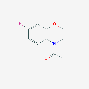 1-(7-Fluoro-2,3-dihydro-1,4-benzoxazin-4-yl)prop-2-en-1-one