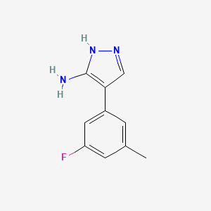 4-(3-fluoro-5-methylphenyl)-1H-pyrazol-3-amine