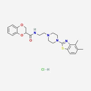 N-(2-(4-(4,5-dimethylbenzo[d]thiazol-2-yl)piperazin-1-yl)ethyl)-2,3-dihydrobenzo[b][1,4]dioxine-2-carboxamide hydrochloride