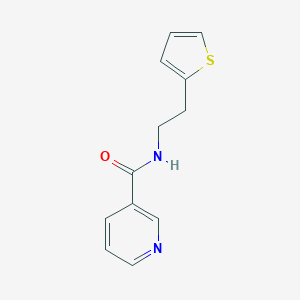 molecular formula C12H12N2OS B263535 N-[2-(2-thienyl)ethyl]nicotinamide 