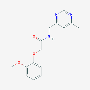 2-(2-methoxyphenoxy)-N-((6-methylpyrimidin-4-yl)methyl)acetamide