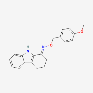 molecular formula C20H20N2O2 B2635354 2,3,4,9-tetrahydro-1H-carbazol-1-one O-(4-methoxybenzyl)oxime CAS No. 860612-35-7