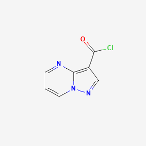 molecular formula C7H5Cl2N3O B2635367 Pyrazolo[1,5-a]pyrimidine-3-carbonyl chloride CAS No. 937602-40-9