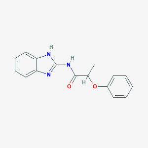 molecular formula C16H15N3O2 B263537 N-(1H-1,3-benzodiazol-2-yl)-2-phenoxypropanamide 