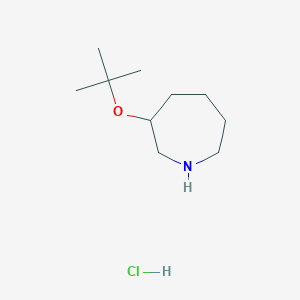 3-[(2-Methylpropan-2-yl)oxy]azepane;hydrochloride