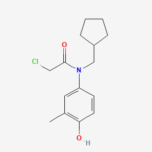 2-Chloro-N-(cyclopentylmethyl)-N-(4-hydroxy-3-methylphenyl)acetamide
