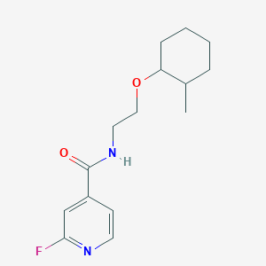 molecular formula C15H21FN2O2 B2635407 2-fluoro-N-{2-[(2-methylcyclohexyl)oxy]ethyl}pyridine-4-carboxamide CAS No. 1259132-03-0