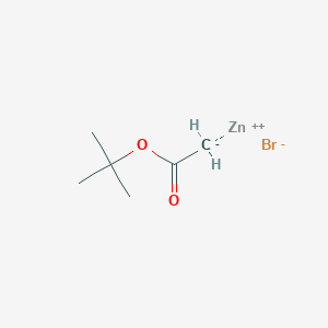 molecular formula C6H11BrO2Zn B2635413 溴[2-(1,1-二甲基乙氧基)-2-氧代乙基]锌 CAS No. 51656-70-3