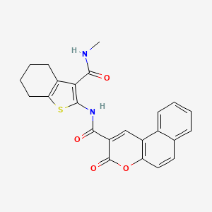 N-(3-(methylcarbamoyl)-4,5,6,7-tetrahydrobenzo[b]thiophen-2-yl)-3-oxo-3H-benzo[f]chromene-2-carboxamide