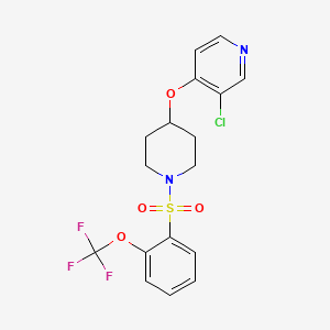 3-Chloro-4-((1-((2-(trifluoromethoxy)phenyl)sulfonyl)piperidin-4-yl)oxy)pyridine