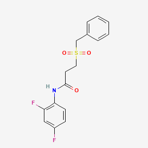 3-(benzylsulfonyl)-N-(2,4-difluorophenyl)propanamide