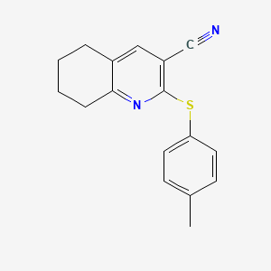 2-[(4-Methylphenyl)sulfanyl]-5,6,7,8-tetrahydro-3-quinolinecarbonitrile