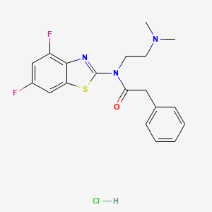 N-(4,6-difluorobenzo[d]thiazol-2-yl)-N-(2-(dimethylamino)ethyl)-2-phenylacetamide hydrochloride