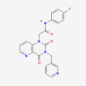 2-(2,4-dioxo-3-(pyridin-3-ylmethyl)-3,4-dihydropyrido[3,2-d]pyrimidin-1(2H)-yl)-N-(4-fluorophenyl)acetamide