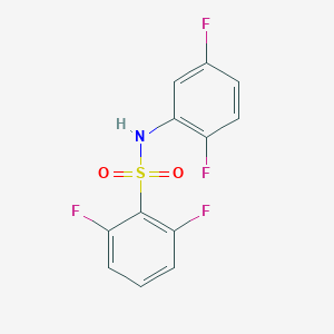 molecular formula C12H7F4NO2S B263550 N-(2,5-difluorophenyl)-2,6-difluorobenzenesulfonamide 