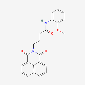 molecular formula C23H20N2O4 B2635500 4-(1,3-dioxo-1H-benzo[de]isoquinolin-2(3H)-yl)-N-(2-methoxyphenyl)butanamide CAS No. 301157-02-8