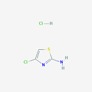 molecular formula C3H4Cl2N2S B2635526 2-Amino-4-chlorothiazole hcl CAS No. 878744-05-9