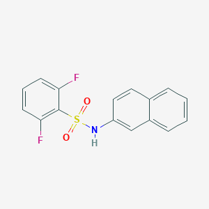 molecular formula C16H11F2NO2S B263553 2,6-difluoro-N-(2-naphthyl)benzenesulfonamide 