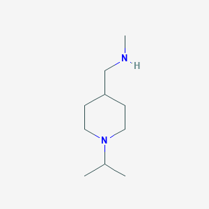 molecular formula C10H22N2 B2635549 (1-异丙基-哌啶-4-基甲基)-甲胺 CAS No. 876716-04-0