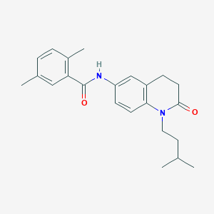 N-(1-isopentyl-2-oxo-1,2,3,4-tetrahydroquinolin-6-yl)-2,5-dimethylbenzamide