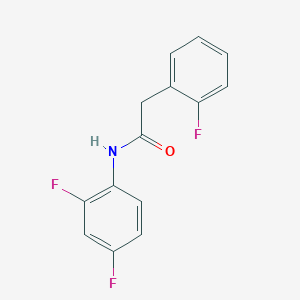 molecular formula C14H10F3NO B263557 N-(2,4-difluorophenyl)-2-(2-fluorophenyl)acetamide 