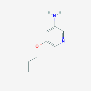 molecular formula C8H12N2O B2635573 5-Propoxypyridin-3-amine CAS No. 1563533-46-9
