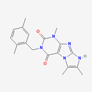3-(2,5-dimethylbenzyl)-1,6,7-trimethyl-1H-imidazo[2,1-f]purine-2,4(3H,8H)-dione