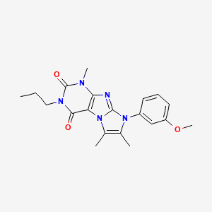 8-(3-methoxyphenyl)-1,6,7-trimethyl-3-propyl-1H-imidazo[2,1-f]purine-2,4(3H,8H)-dione
