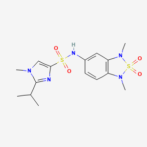 N-(1,3-dimethyl-2,2-dioxido-1,3-dihydrobenzo[c][1,2,5]thiadiazol-5-yl)-2-isopropyl-1-methyl-1H-imidazole-4-sulfonamide